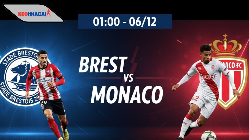 Nhận định bóng đá Brest vs Monaco, 01h00 ngày 6/12, mưa gôn ở Francis-Le Ble